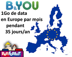 actualité Forfait data en Europe chez B&You