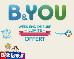 actualité Week-end data internet illimité sur les forfaits mobiles B&You