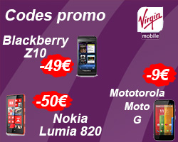 actualité Braderie sur une sélection de smartphone chez Virgin Mobile