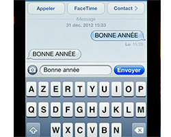 actualité SMS nouvel an, 1.4 milliards de SMS envoyé