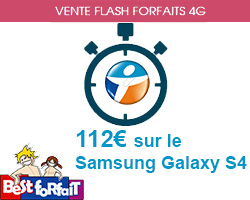actualité Vente Flash sur le Samsung Galaxy S4