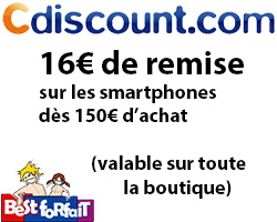 actualité 16€ sur tous les smartphones