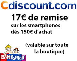actualité 17€ sur tous les smartphones