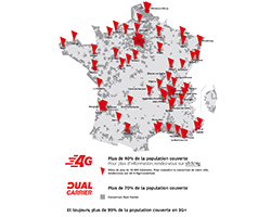 actualité SFR numéro 2 sur la couverture de ville en 4G