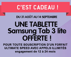 actualité NRJ Mobile offre une tablette Samsung Galaxy Tab 3 lite avec votre abonnement