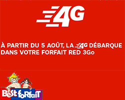 actualité La 4G arrive dans le forfait mobile RED 3Go