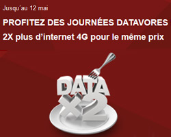 actualité 6Go d'internet 4G sur le forfait RED 3Go