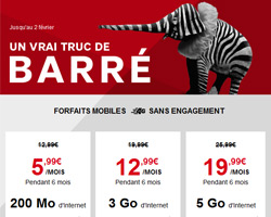 actualité 6€ ou 7€ de réduction sur les forfaits sans engagement