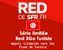 actualité RED de SFR des appels illimités vers la Tunisie
