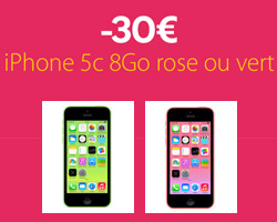 actualité 30€ de réduction sur l'iPhone 5c