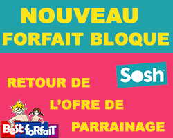 actualité Forfait mobile bloqué Sosh et parrainage à venir