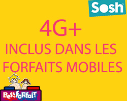 actualité La 4G+ inclus dans les forfaits mobiles Sosh