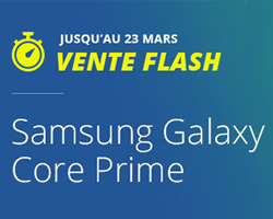 actualité Le Samsung Galaxy Core Prime à 1€ pendant 4 jours